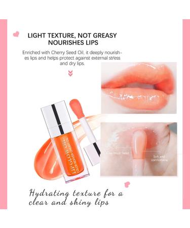 Lip Plumping Oil Trio Set - Hydrating Gloss, Tinted Balm, Nourishing Care - Long Lasting Lip Glow Oil with Big Brush - Non-sticky, Glitter Shine Primer - Pink, Rosewood, Cherry Red - Buy Online on GoSupps.com
