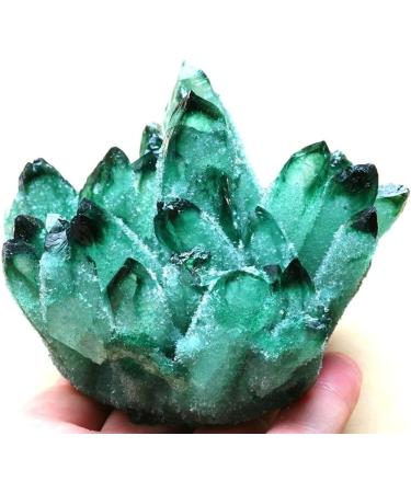About 500g-1000g New Find Natural Beatiful Green Tibetan Quartz Crystal Cluster Specimen kaixun (Size : 700g) - Buy Online on GoSupps.com