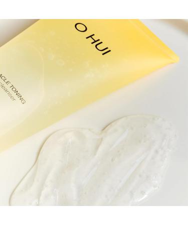 O HUI Miracle Toning Jelly Cleanser | Gentle Face Wash with Hyaluronic Acid & Vitamin C | Korean Skincare for Glowing Skin & Dullness Relief - Buy Online on GoSupps.com