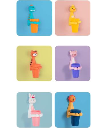Cartoon Animal Toothbrush Holder for Kids - Fun Bathroom Cup & Toothpaste Organizer - Christmas Gift - Includes Free Duck Toothbrush - Buy Online on GoSupps.com
