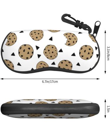 OPSREY Delicious Sweet Ramen printed Glasses Case Portable Zip Storage Case Neutral Sunglasses Soft Case Cookies Food Chip Biscuits One Size - Buy Online on GoSupps.com