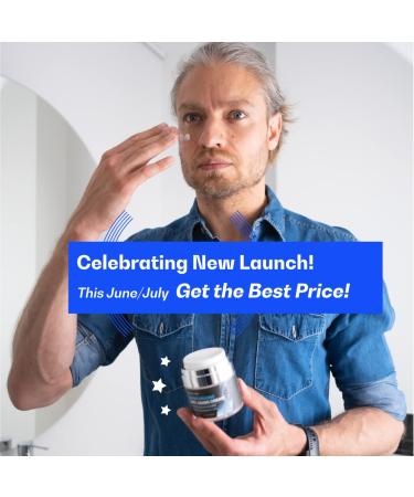 Men's Face Moisturizer - Anti-Aging Cream for All Skin Types | Daily Facial Skincare | 1.7 Oz - Buy Online on GoSupps.com