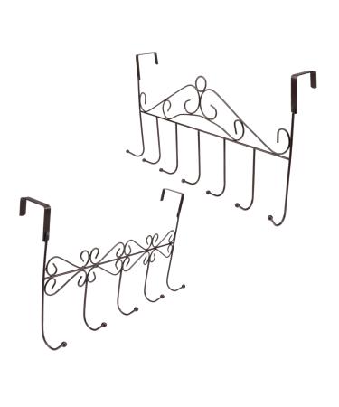 Alipis 2pcs Door Hook Wall Mounted Clothes Hanger Door Coat Hanger Punching Hanger Kitchen Door Drawer