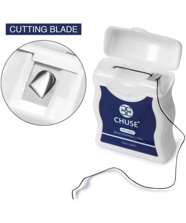 CHUSE Brow Mapping String for Microblading - Pre-Inked Bamboo Charcoal Thread - 66ft (20m) - Buy Online on GoSupps.com