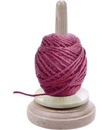 AnNafi Classic Wood Yarn Holder with Twirling Mechanism - Knitting & Embroidery Accessory Gift | Craft & Sewing Supplies - Yarn Organizing Tool - Buy Online on GoSupps.com