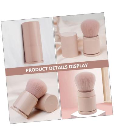 NOLITOY Powder Brush - Fluffy Blush & Foundation Makeup Brush | Portable Pink Cosmetic Tool for Flawless Blending - Buy Online on GoSupps.com