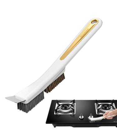 Shakven Scrubbing Scraper Brush - Bathroom Cleaning Steel Wire Brush Scrubber | Stubborn Stains Removing Home Cleaning Brush for Window Frames Tile White A - Buy Online on GoSupps.com