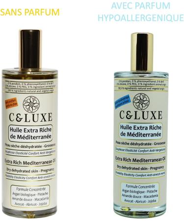 Extra rich Mediterranean oil 100% natural pregnancy dry dehydrated skin anti-stretch marks hydrates nourishes and protects the skin 100 ml. (fragrance-free) - Buy Online on GoSupps.com