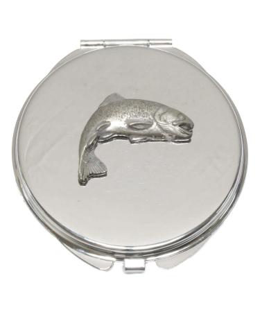 Trout Compact Mirror Handbag Gift With Free Engraving 378