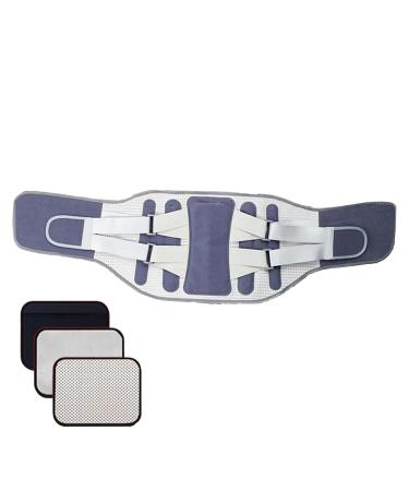 Back Support Brace | Lumbar Traction Device Waist Lumbar Lower Back Support Belt for Women Men Back Reliever Spinal Belt Back Relief Strap Blue O - Buy Online on GoSupps.com