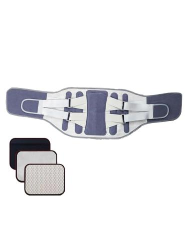 Lower Back Brace - Lower Back Stretcher | Waist Lumbar Lower Back Support Belt for Women Men Back Reliever Spinal Belt Back Relief Strap Blue P