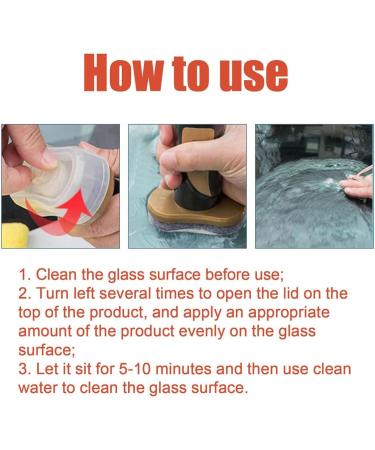 Automotive Oil Film Cleaning Brush Seedhubtok Glass Cleaning Board Hydrophobic Glass Coating for Windshield Anti-Rain Fog Cleaning Glass Brush Improves Clarity and Visibility (B-1Pcs) - Buy Online on GoSupps.com