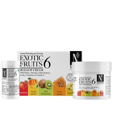 NutriGlow Natural s Exotic Fruit Bleach Cream with Honey Almond for Men & Women 43g