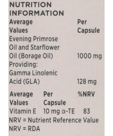 Seven Seas Evening Primrose Oil +1000 mg Starflower Oil Capsules 30 High Strength Tablets From Natural Oils GLA (Omega-6 Fatty Acid) With Vitamin E 30 count (Pack of 1) - Buy Online on GoSupps.com