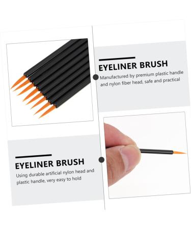 Ipetboom 100pcs Disposable Eyeliner Brush Makeup Girls Cosmetic Brush Artificial Woman Face Brush 9x6.5cm Black - Buy Online on GoSupps.com