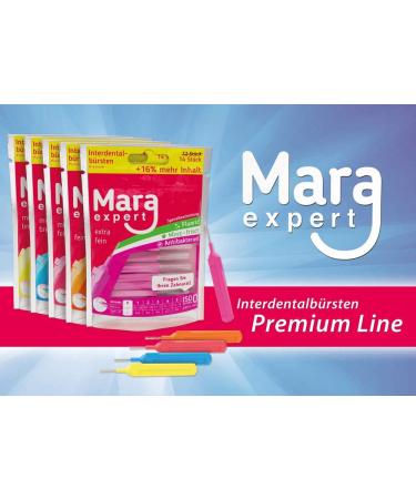 Interdental Brushes Blue by Mara Expert | ISO 3 Medium | 6-Pack (84 Premium Brushes) | Fluoride Chlorhexidine & Mint | Optimal Oral Care - Buy Online on GoSupps.com