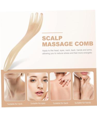 Frcolor 5-in-1 Guasha Tool & Massage Comb Set Jade Beeswax & Scratch Brush for Beauty Salons - International Shipping - Buy Online on GoSupps.com