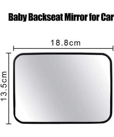 Adjustable Baby Backseat Mirror for Safe Car Rides - Shatterproof & Secure Design - Buy Online on GoSupps.com
