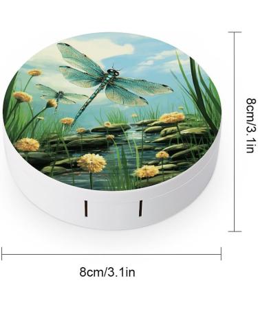 Dragonflies in Flight Contact Lens Case | Stylish & Durable Lens Care Box for Travel - Shop Now - Buy Online on GoSupps.com