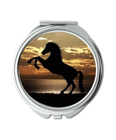 YENDOSTEEN Mirror Travel Mirror animal animals backlit pocket mirror portable mirror