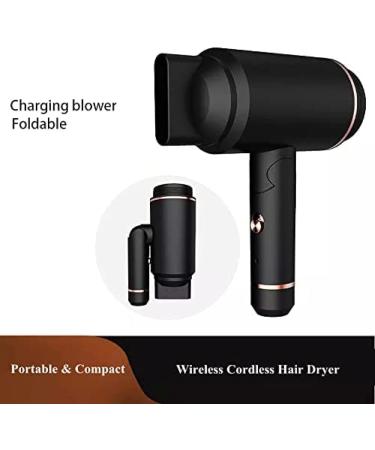 Foldable Cordless Hair Dryer Built-in 5000mAh Battery Rechargeable Blow Dryer Portable Travel Hair Dryers for Women/Kids Outdoor Camping Beaches Pleasant63 - Buy Online on GoSupps.com