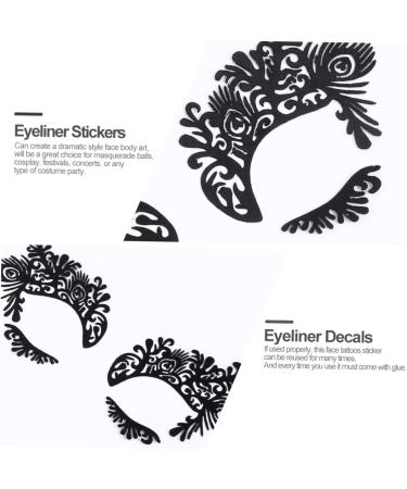  VINTORKY Eyeliner Stickers - Plain 5 Pairs of Trendy Stickers for Cosplay Parties Random Style - Buy Online on GoSupps.com