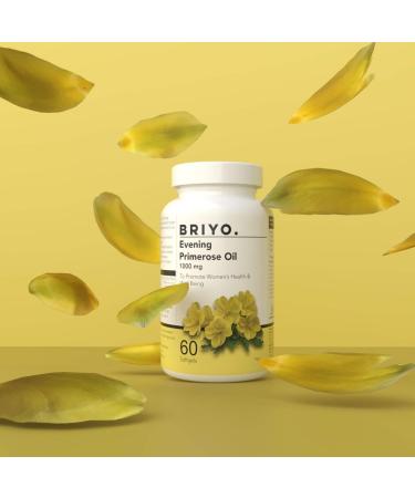 Briyosis Evening Primrose Oil - 60 Liquid Filled Capsules- 1000 mg Softgel - Buy Online on GoSupps.com