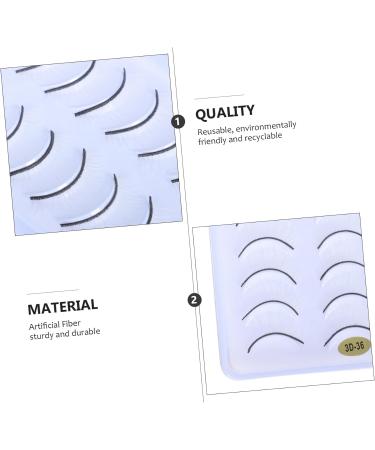 Didiseaon 20 Pairs False Eyelashes Reusable Eyelash Makeup Eyelashes Headband Shiny Eyeliner Carnival Makeup Supplies False Eyelashes Soft Artificial Lengthen Ms White - Buy Online on GoSupps.com