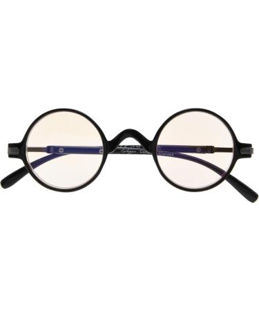 Eyekepper Anti UV Round Reading Glasses - Vintage Professor Oval Readers (Black +1.50) - International Shipping Available - Buy Online on GoSupps.com
