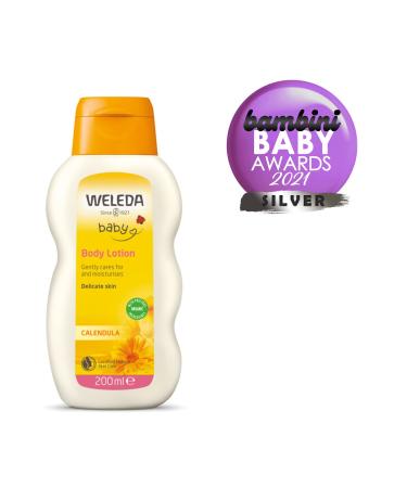 Weleda Baby Calendula Comforting Body Lotion - Plant Rich Moisturizer with Calendula Chamomile & Oils (Pack of 2) - 6.8 Fl Oz - International Shipping Available - Buy Online on GoSupps.com