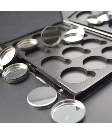 30 Empty Round Metal Tin Palette Pans for Cosmetic Eyeshadow - 26mm x 5mm | Ideal for Magnetic Makeup Palettes - Buy Online on GoSupps.com