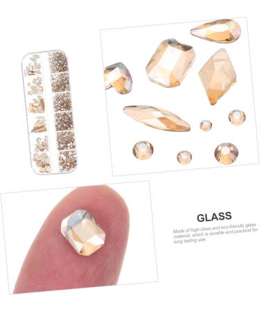 1 Box Nail Art Flat Drill Rhinestone Nail Charms Diy Nail Charms Rhinestones Gems Stones Manicure Decors Crystal Nail Diamonds Diamond Decor Nail Gem Glass Manicure Tools Self Made - Buy Online on GoSupps.com
