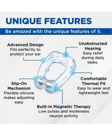 Acupeace & Auricalm Tinnitus Relief Devices | Ear Cuff Set for Ringing Ears - Stop Tinnitus Symptoms (2 Pairs - Buy Online on GoSupps.com