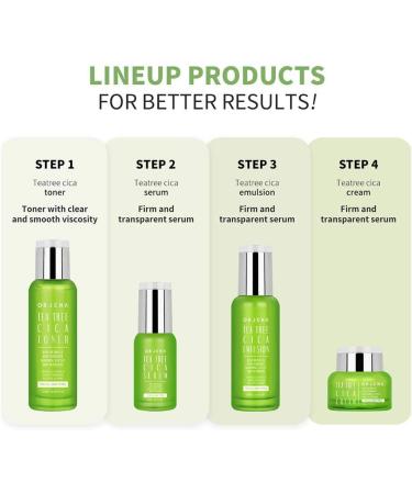 ORJENA Tea Tree CICA Toner - Anti-Redness Anti-Oxidant Soothing Effect Skin Nutrition - Centella Asiatica Madecassoside Tea Tree Extract - for All Skin Types 120ml New Wt - Buy Online on GoSupps.com