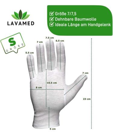 Buy Dermatest LAVAMED Extra Soft 100% Cotton Jersey Gloves - Premium Cosmetic Gloves (6 Pack) for Sensitive Skin - Ideal for Health and Beauty Use - Buy Online on GoSupps.com