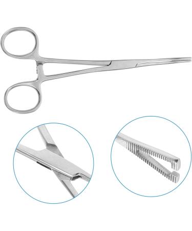 COLLBATH Reptile Feeding Clip Bearded Dragon Feeding Tongs Snake Tong Stainless Steel Silver - Buy Online on GoSupps.com