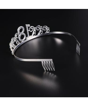Frcolor 18th Birthday Crown Headband for Women | Crystal Silver Tiara with Combs | Perfect Gift for 18th Birthday Celebrations - Buy Online on GoSupps.com