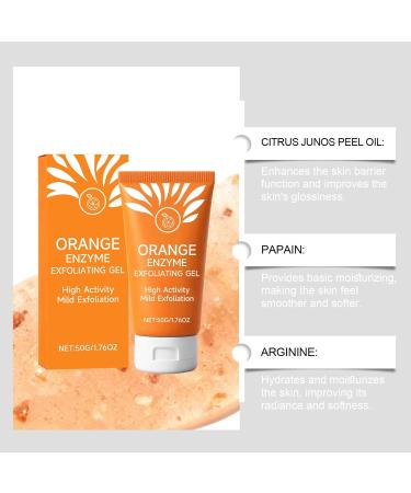  WJnflQN Facial Scrub | Gentle Facial Cleansing Gel 50ml for Oil Control and Beauty Care - Exfoliating Daily Home Care Routine for Men and Women - Buy Online on GoSupps.com