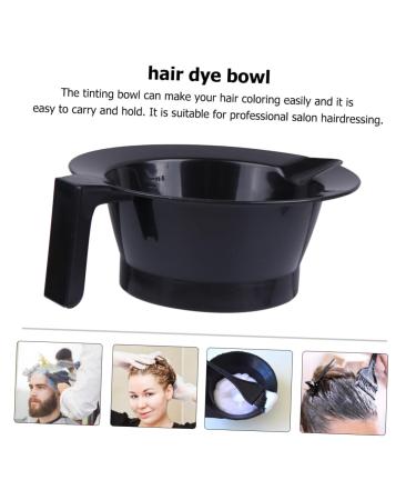 PopetPop 8 STK Color Mixing Bowls for Hairdressing - Soft Seat Plastic Baked Oil Bowl with Handle | Perfect for Salons - 14x14x6cm - Schwarz (2pcs) - Buy Online on GoSupps.com