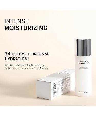 Milk Glow Toner for Face - Deep Hydrating Niacinamide Facial Toner | Refreshing Cruelty-Free & Vegan Skin Care | 100ml - Buy Online on GoSupps.com