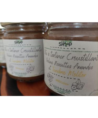 Crispy hazelnut almond and Tenebrio Molitor spread 200g - Buy Online on GoSupps.com