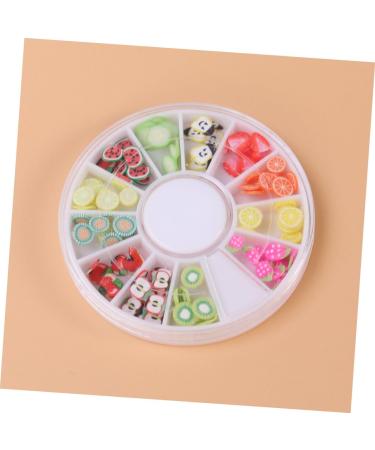 POPETPOP Nail Protector 12 Nail Art Tools Diy Decoration for Nail Manicure Tool Nail Beauty Accessories Nail Art Decor Polymer Clay Fruit Nail Charms - Buy Online on GoSupps.com
