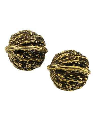 Ibasenice 1 pair of copper walnut massage balls for feet body ball massager Chinese massage balls Manual massage exercise massage balls manual massage ball food nut tree