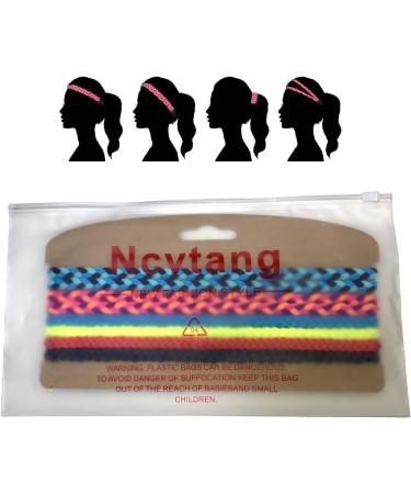 Women's Workout Sweatbands - Non Slip Athletic Headbands for Running - Moisture Wicking - Pack of 4 - Buy Online on GoSupps.com
