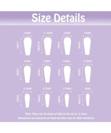 Extra Long French Tip Acrylic Press-On Nails with Butterfly Pattern | Nude & White Designs - Premium Artificial Nails for Any Occasion - Buy Online on GoSupps.com