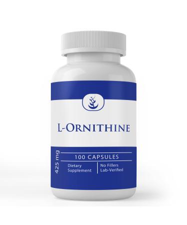 Pure Original Ingredients L-Ornithine (100 Capsules) Always Pure No Additives Or Fillers Lab Verified 1 Count (Pack of 100)