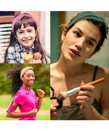 10 Pack Women's Workout Headbands - Fashionable Solid Color Elastic Hair Bands for Wigs by Ahoney - Buy Online on GoSupps.com