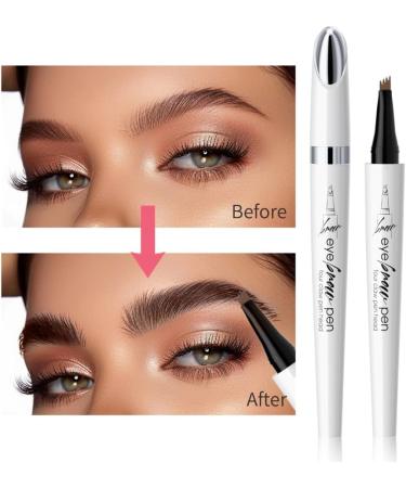 Crayon Sourcils Liquide Quatre Pointes Pr cision Longue Dur e R sistant Eau Maquillage Professionnel Naturel Noir - Buy Online on GoSupps.com