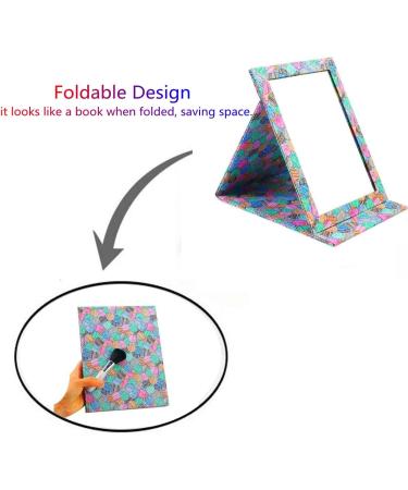 PNVXNUS Folding Travel Mirror - Portable Makeup Vanity Mirror (Multicolor) - Buy Online on GoSupps.com