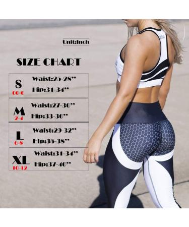 SEASUM Women Yoga Pants Heart Patchwork Leggings High Waist Capris #5 Black Large - Buy Online on GoSupps.com